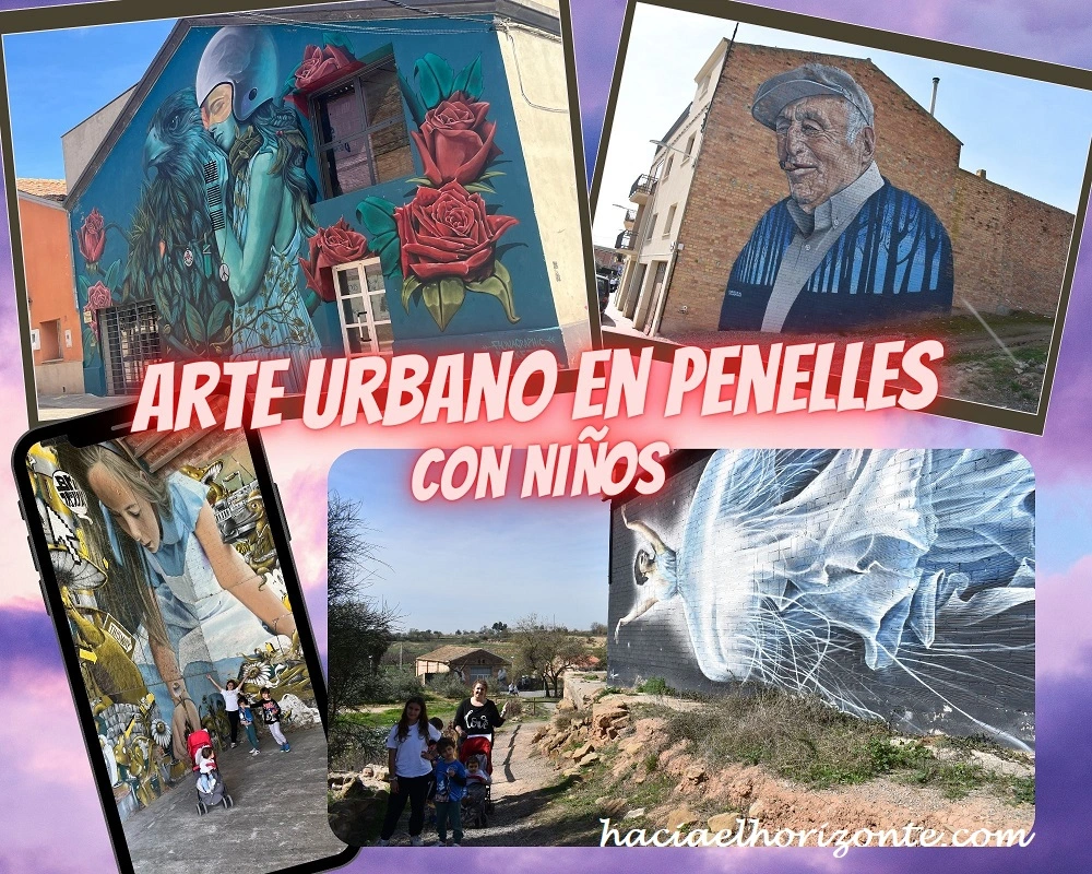 street art y arte urbano en penelles con niños y autocaravana, no te lo puedes perder